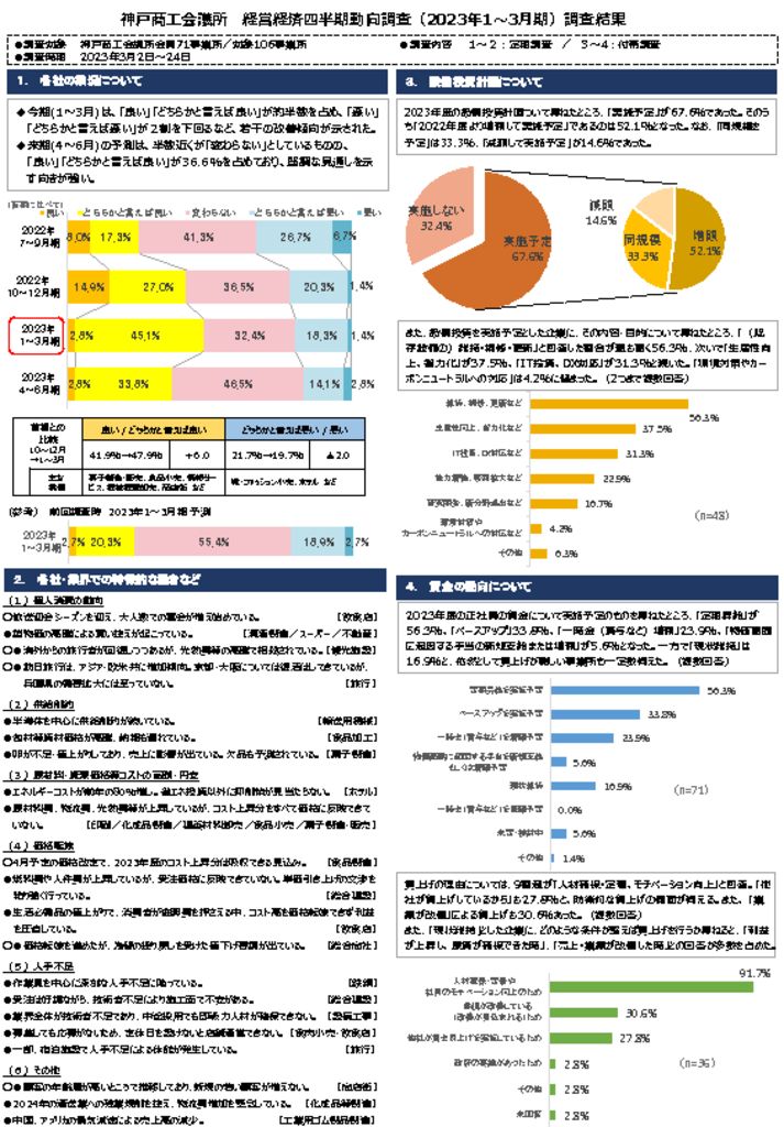 2301-03_経営経済四半期動向調査結果（概要) (3)のサムネイル